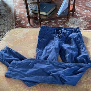 J Crew size 25 blue tight cargo pants
